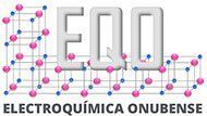 Logotipo de Electroquímica Onubense con las letras 