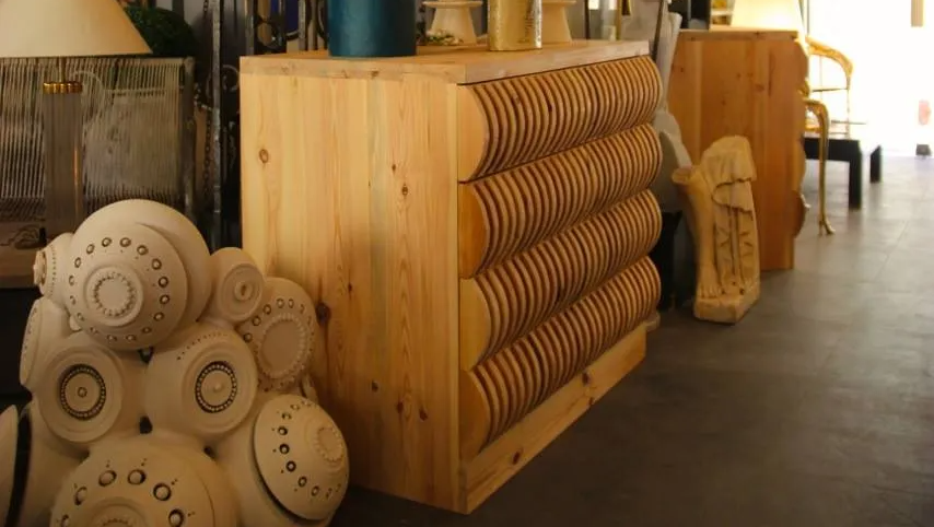 company interiors with furniture on display