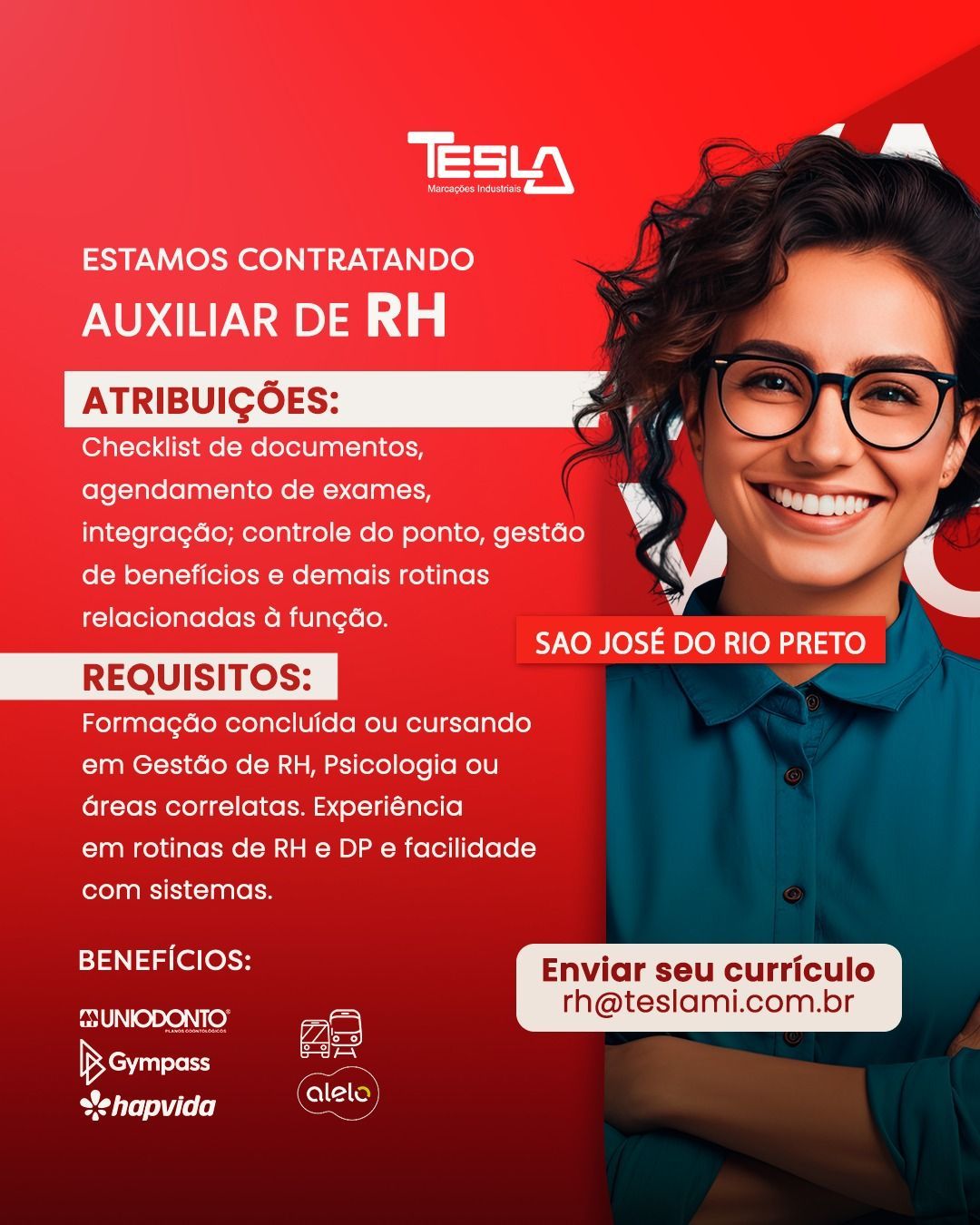 Auxiliar de RH São José do Rio Preto