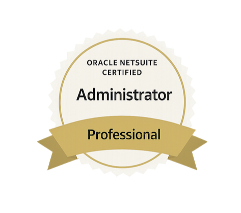 NetSuite Certified Administrator Badge
