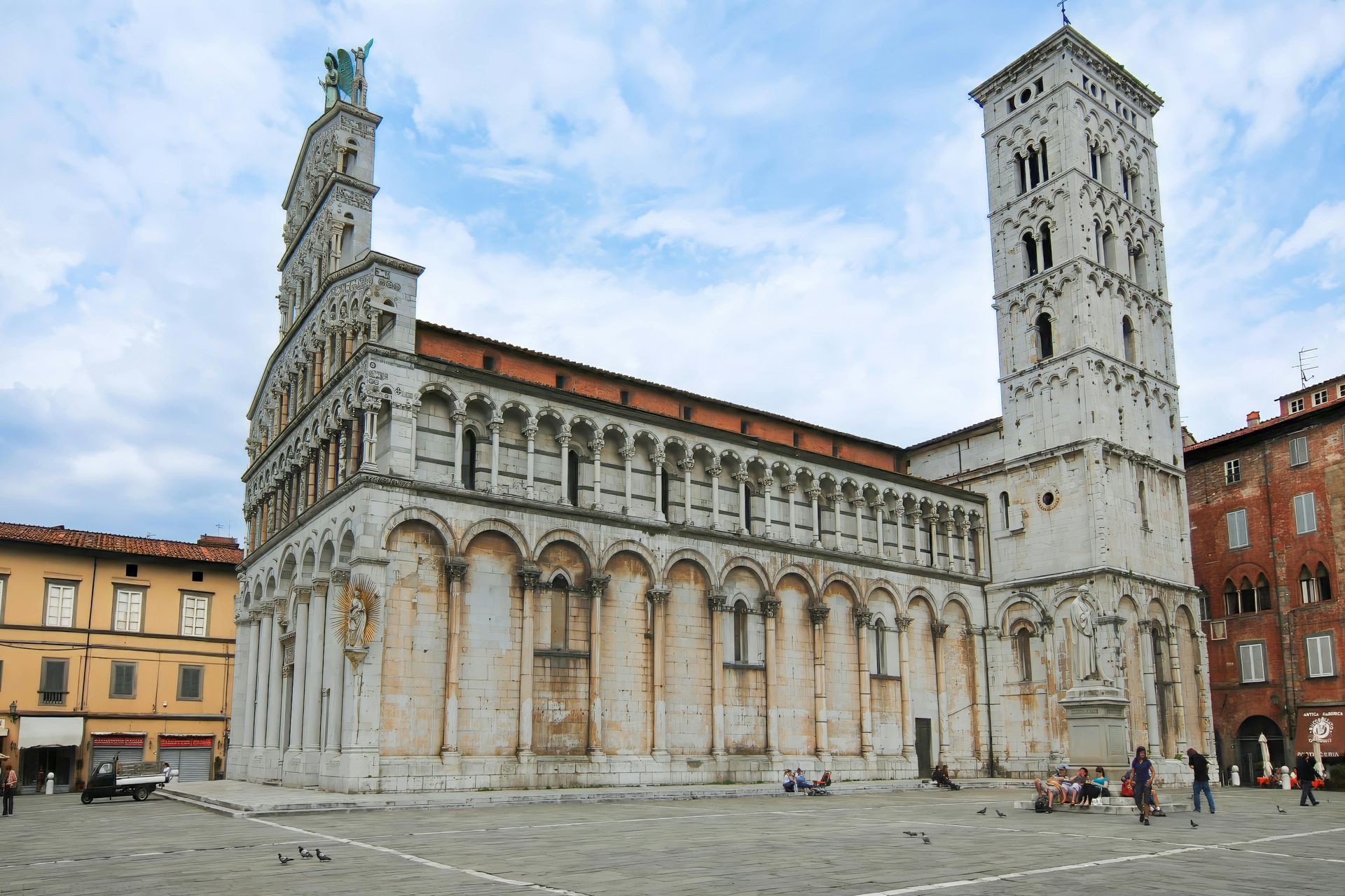 A large building with a clock tower on top of it