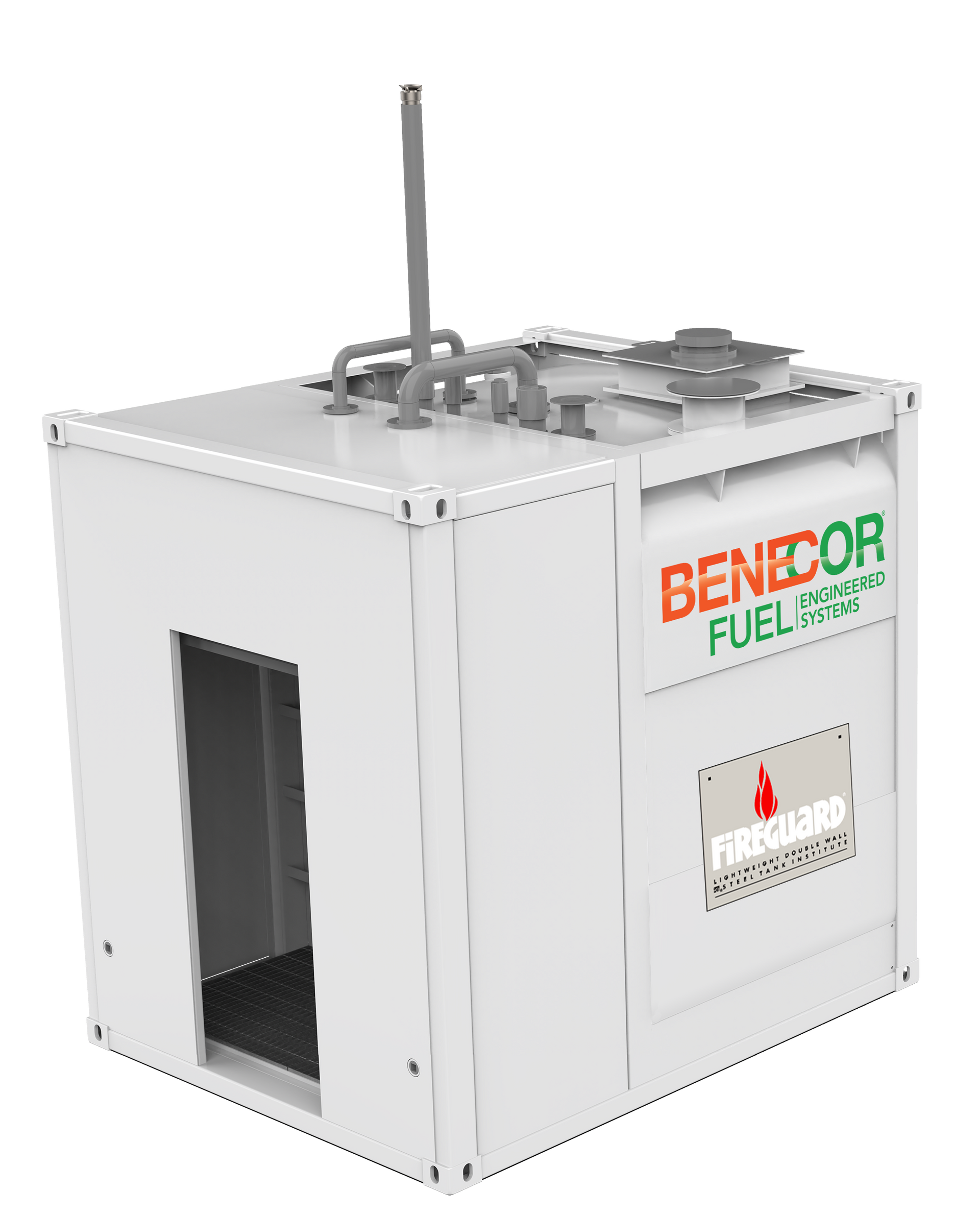 White container with 