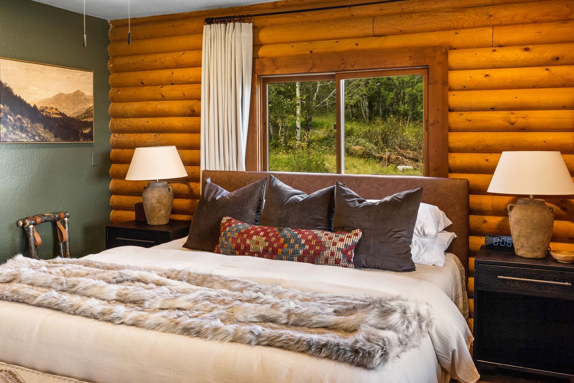 rustic bed