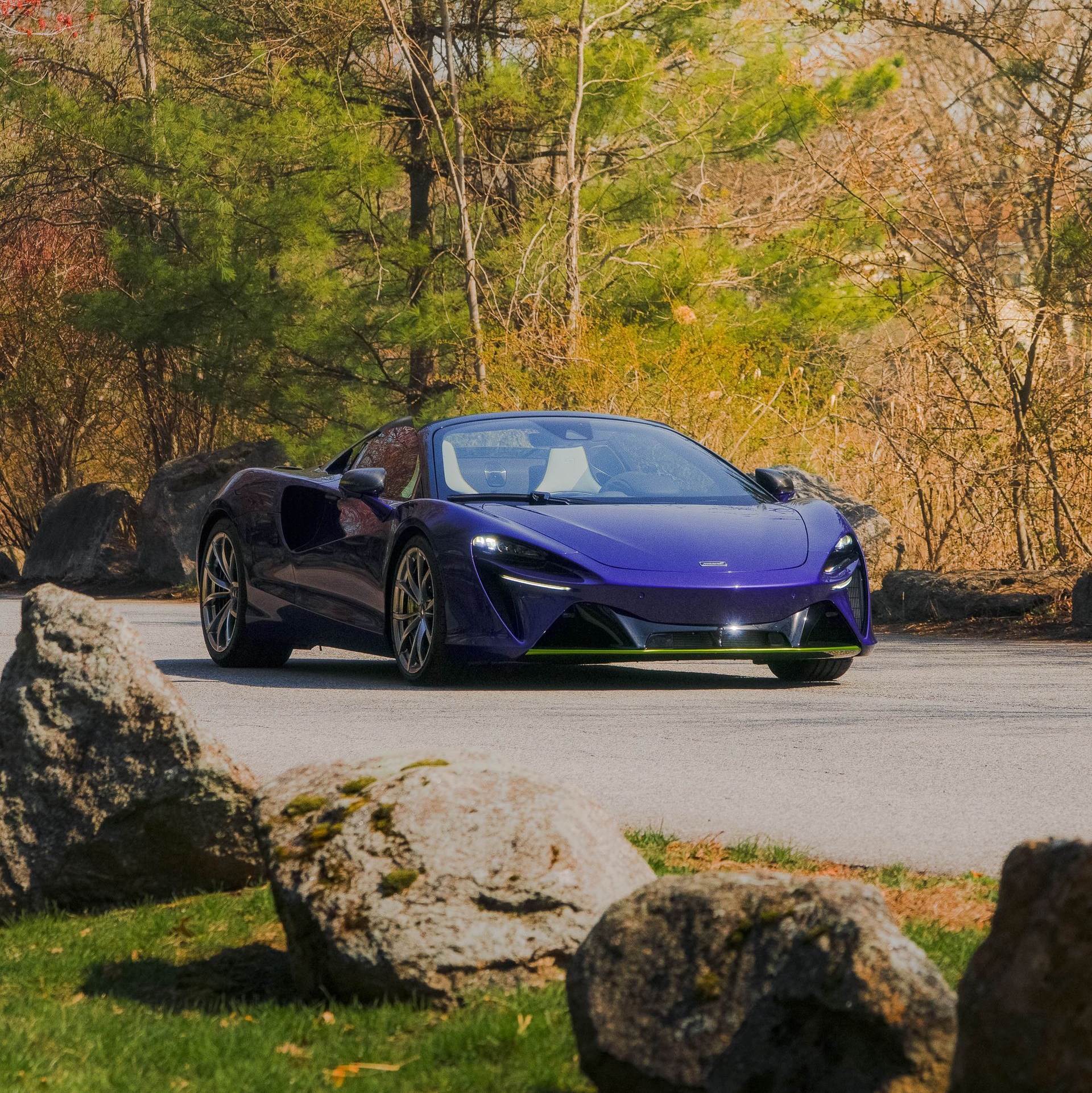 2026 McLaren Artura Spider in Lantana Purple - ppf, tint, and ceramic coating in Stamford CT 