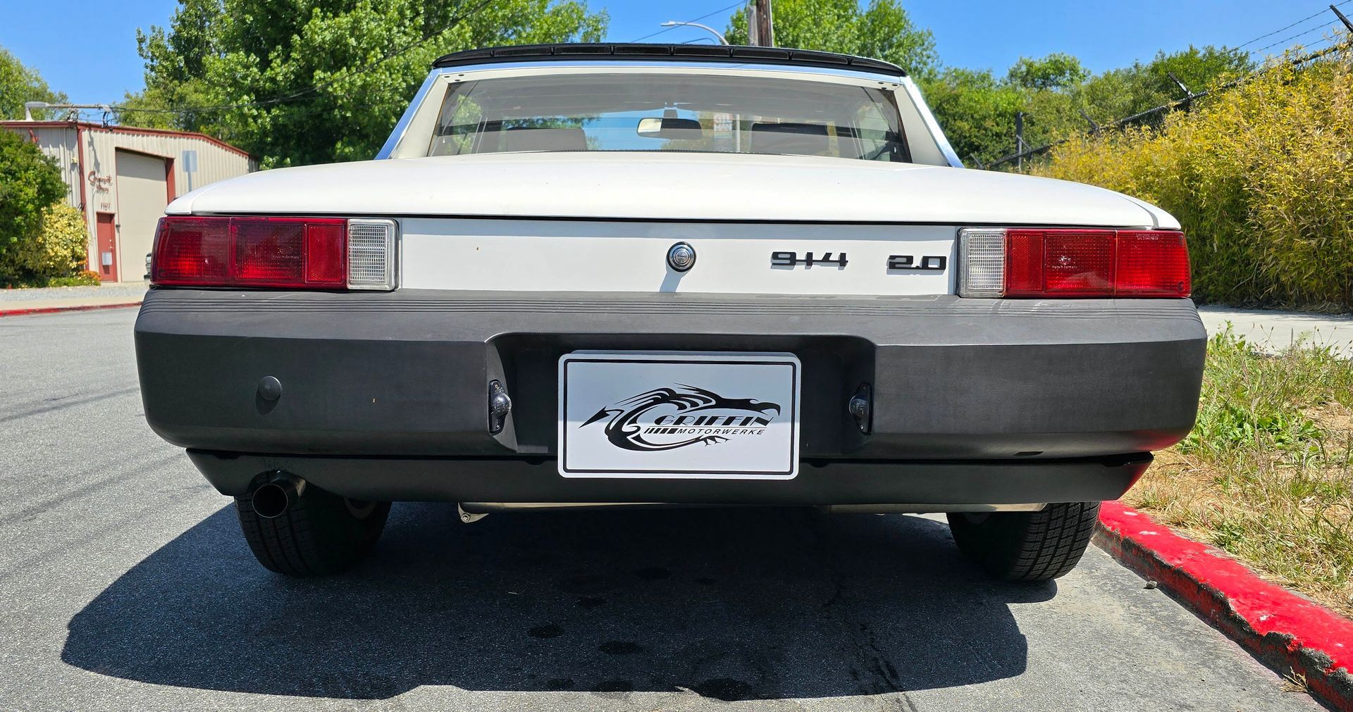 Rear view of Porsche 914 after refresh