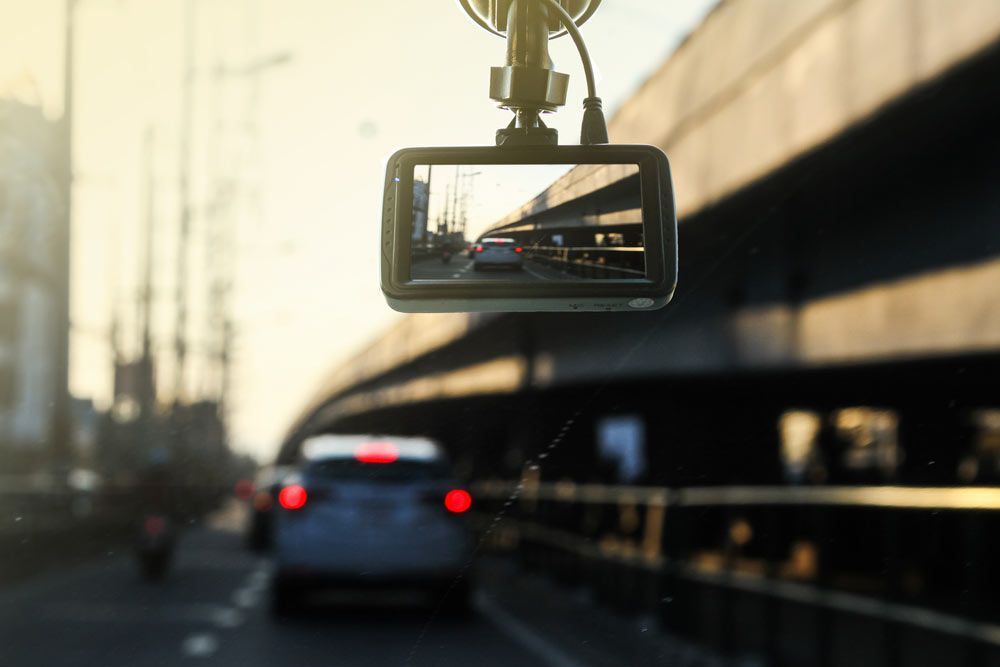 Close Up Image Of A Dash Camera