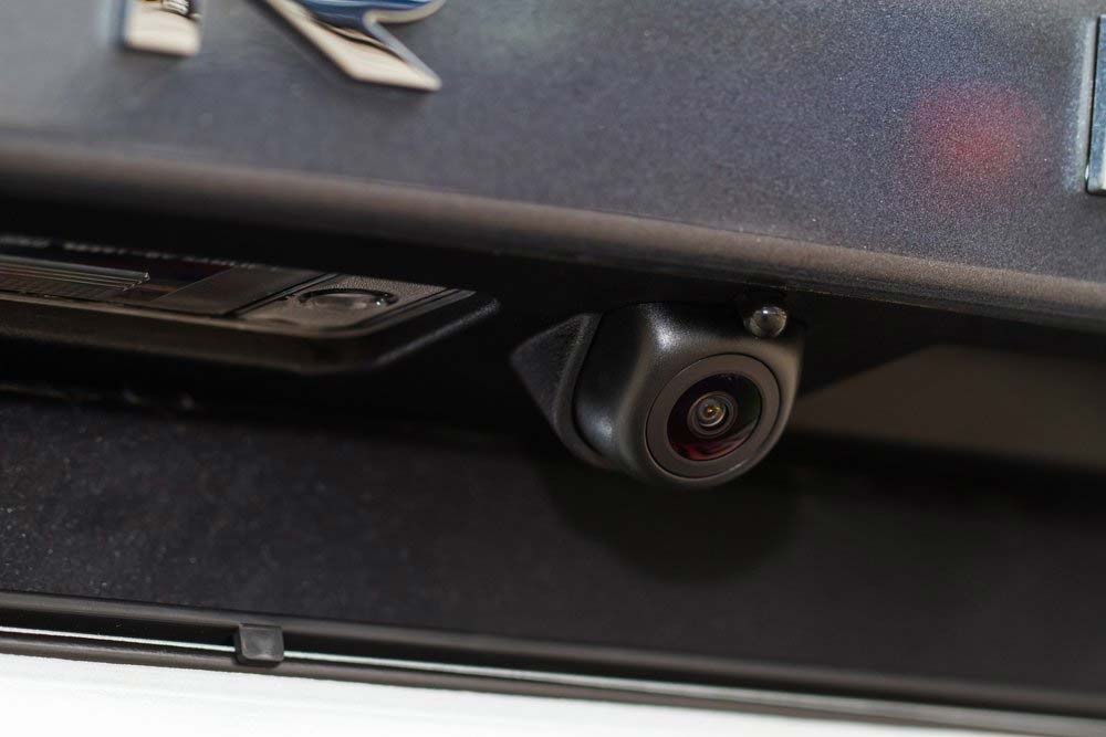 Close Up View Of Reverse Camera In The Trunk — Parking Sensors in Gold Coast, QLD