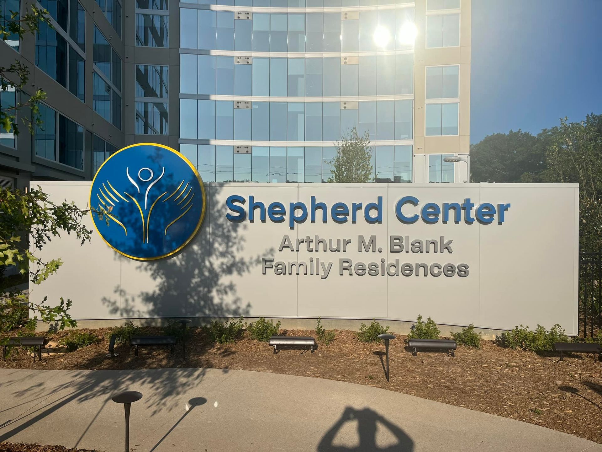 Sign for Shepherd Center Arthur M. Blank Family Residences.