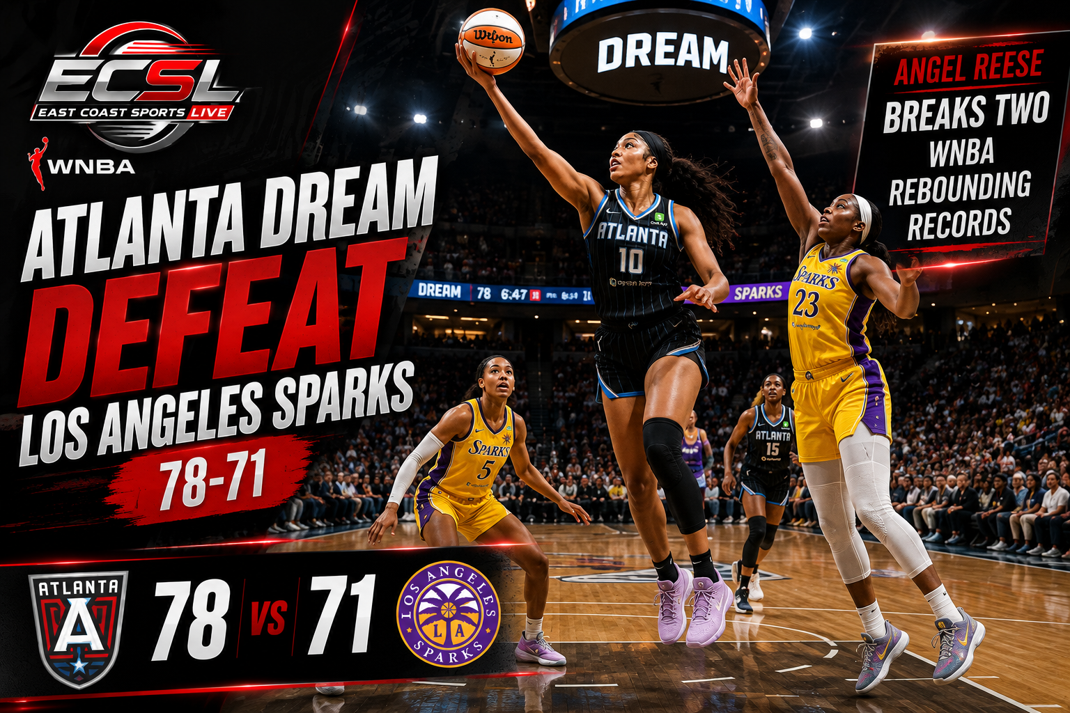 basketball players , Angel Reese breaks two WNBA rebounding records.