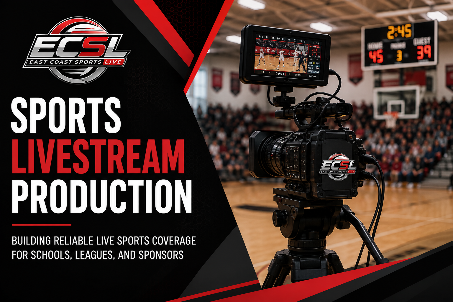 Camera Set-Up in Basketball Court or Gymnasium