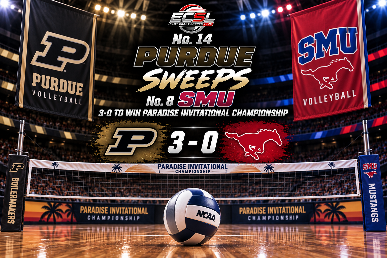 volleyball logo and score