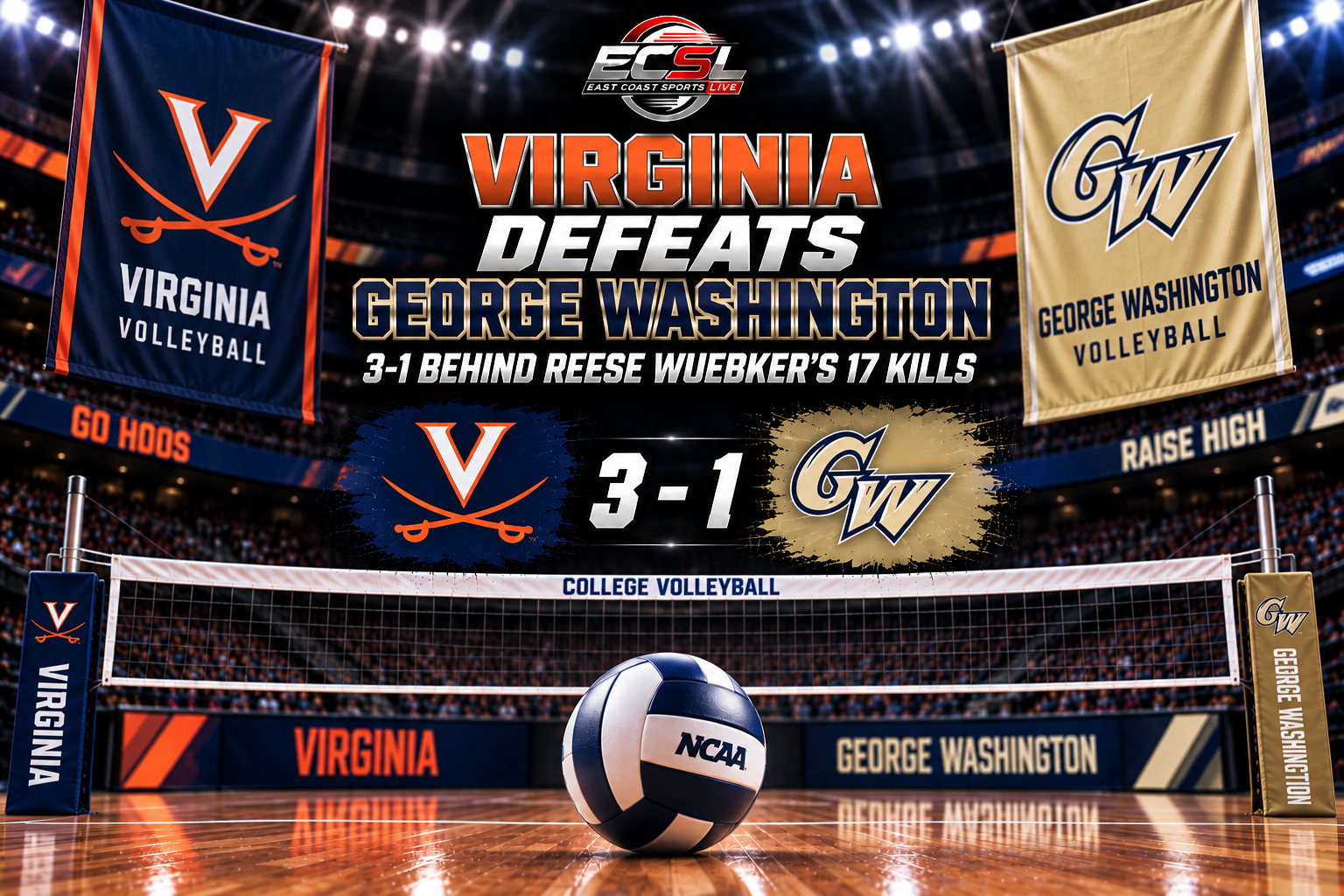 volleyball team logo and score