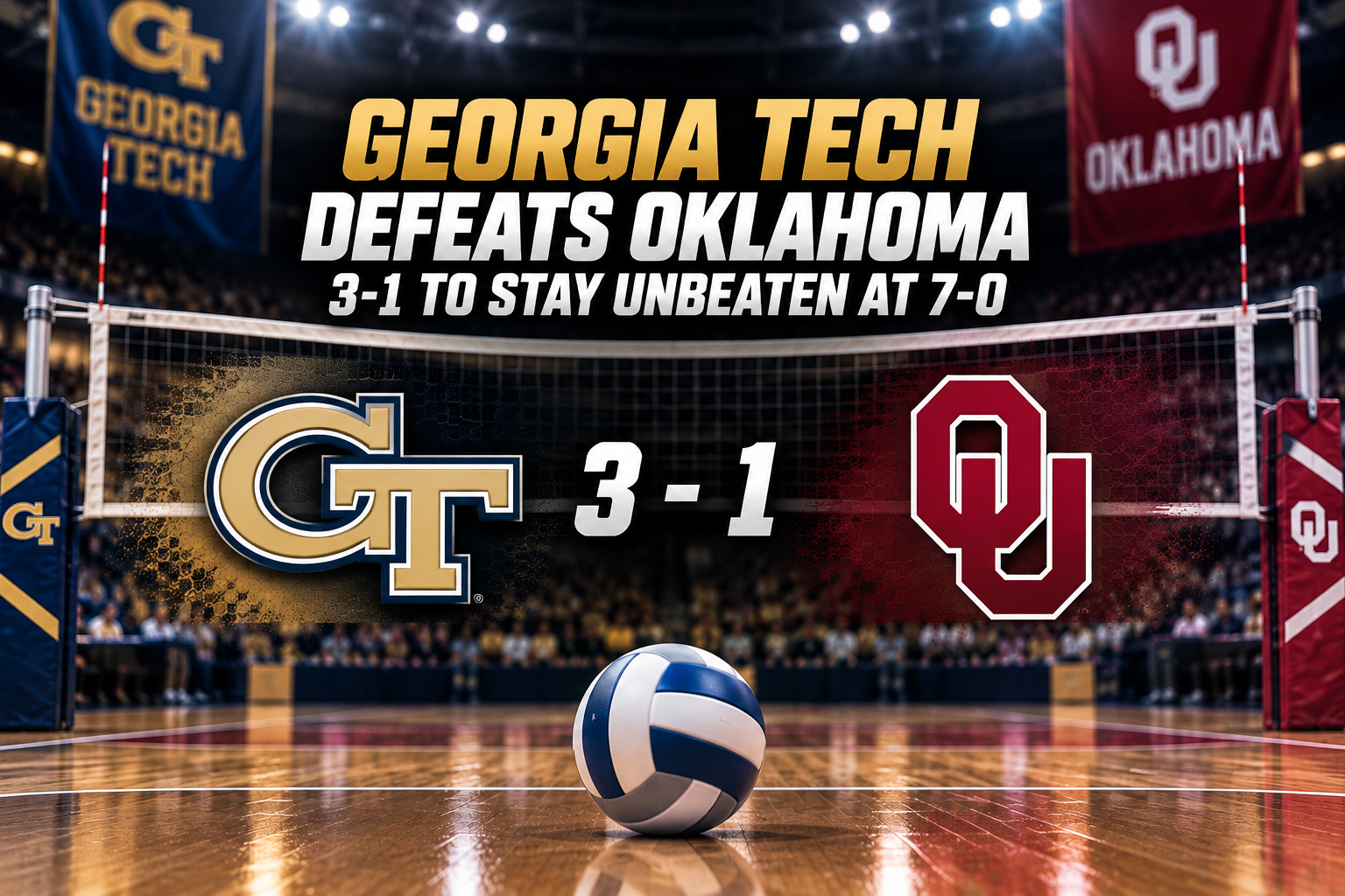 volleyball score and team's logo