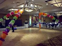 Linking Balloon Arch with helium filled foil balloon letters