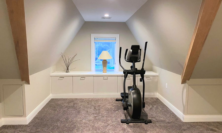 attic transformation with storage built-ins