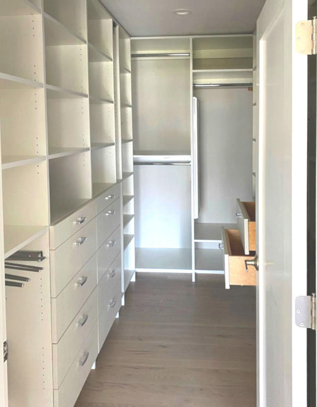 Custom master bedroom closet
