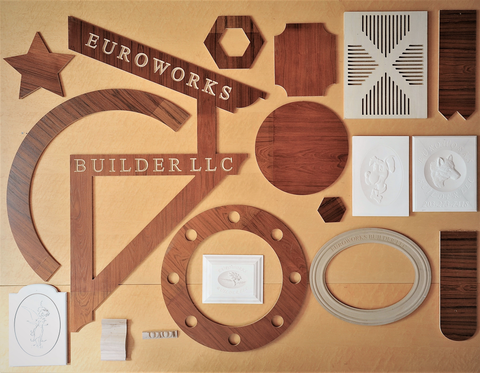 samples of wood cuts available at Euroworks Builder LLC