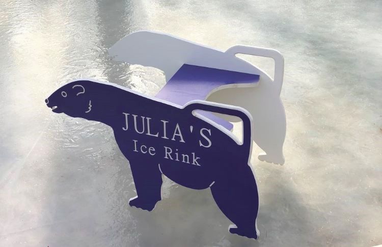children's ice skating guardrail