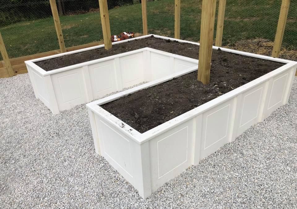 Tall wood planters