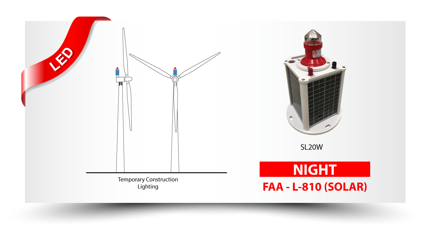 LED Solar Obstruction Lighting System - Drake Lighting