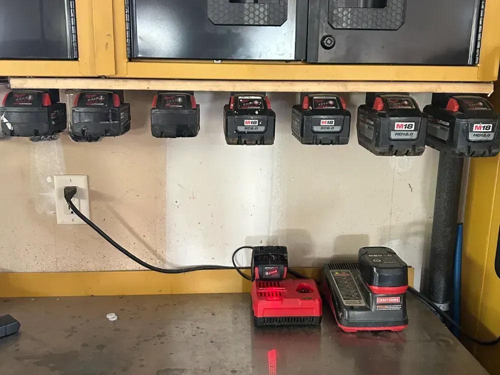 Milwaukee Power Tool Battery Holder