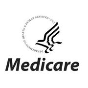 Medicare logo with black eagle seal and bold italic text