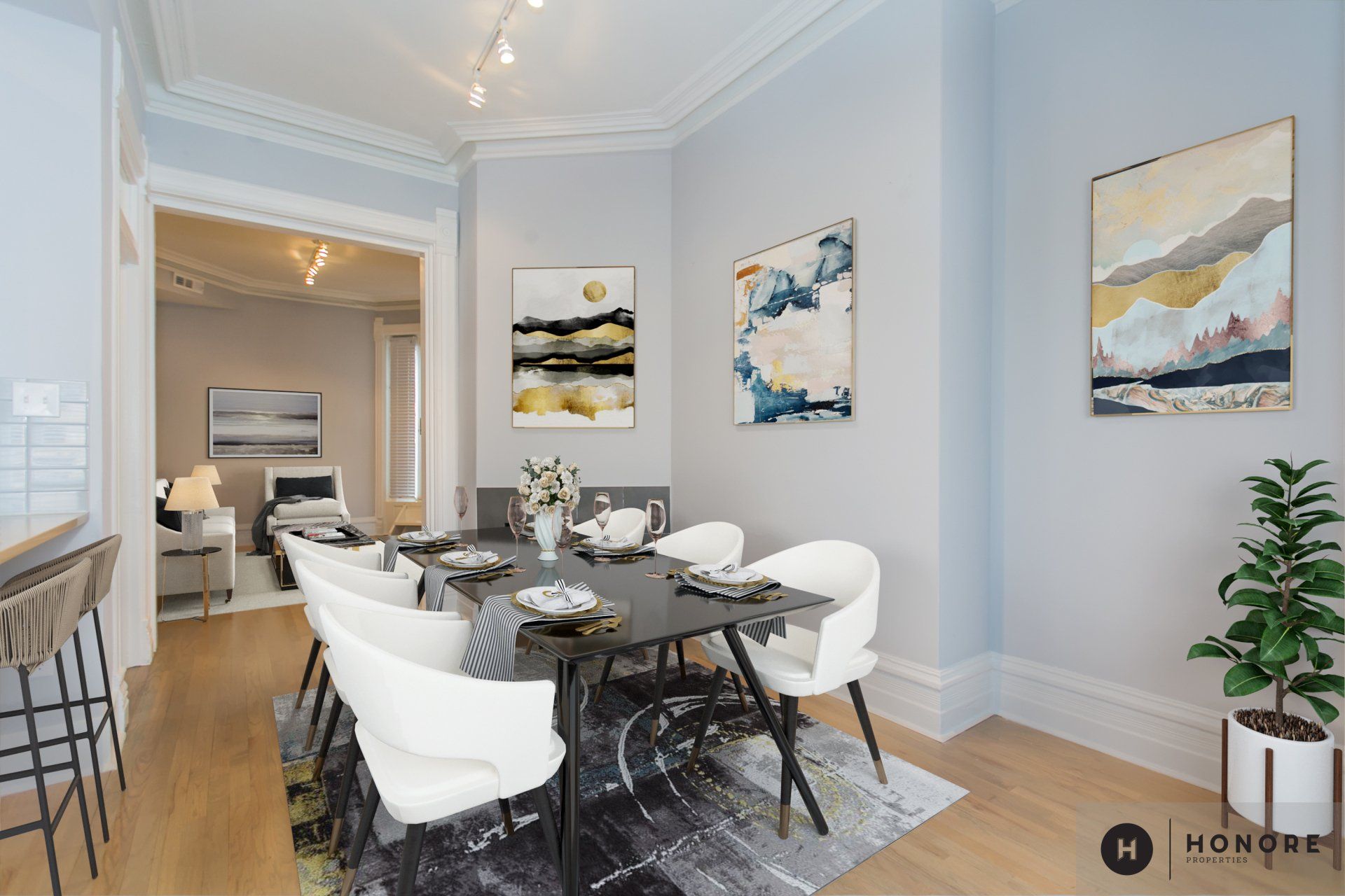 St Benedict Flats dining room