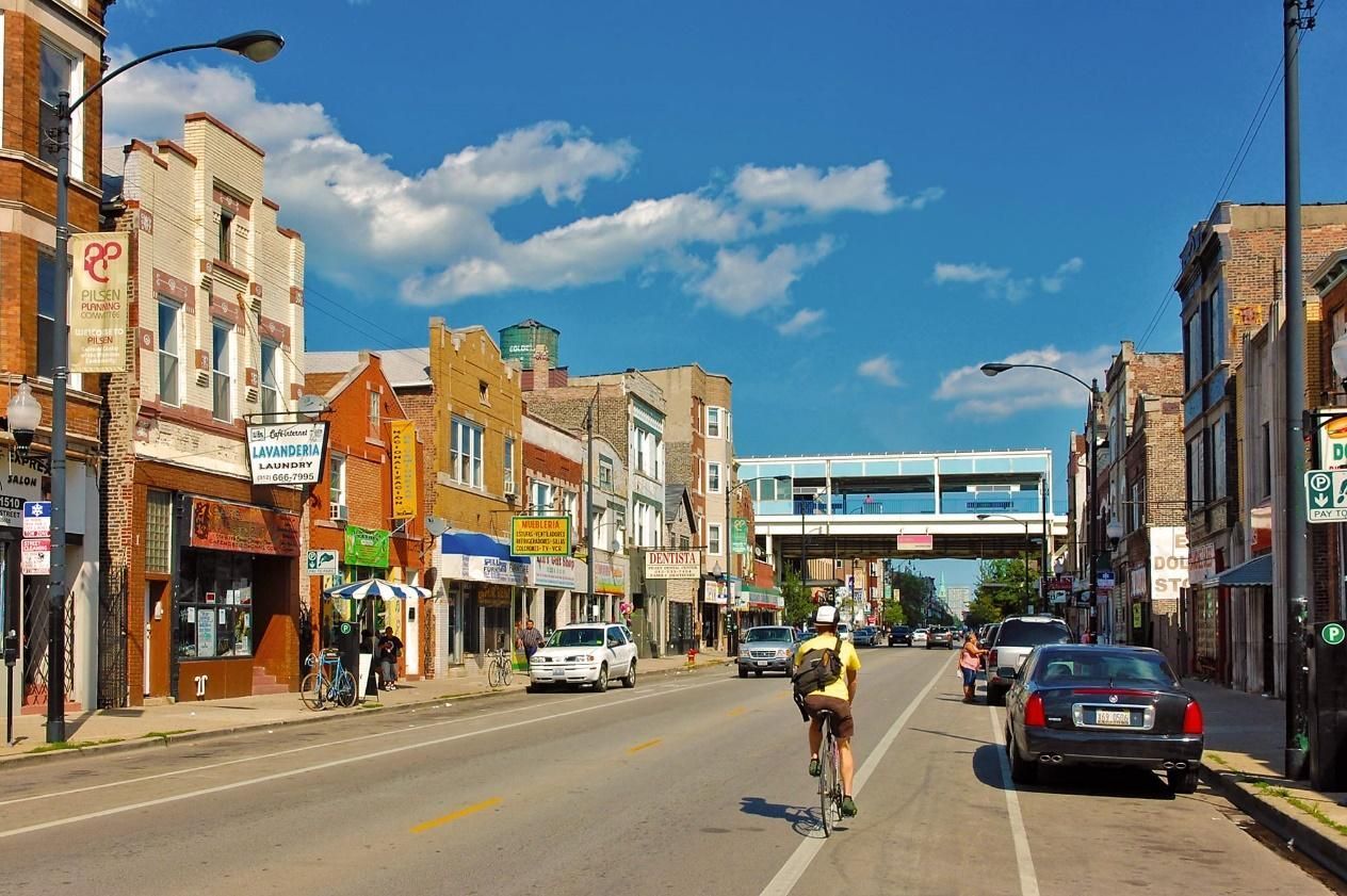 Downtown shops and restaurants