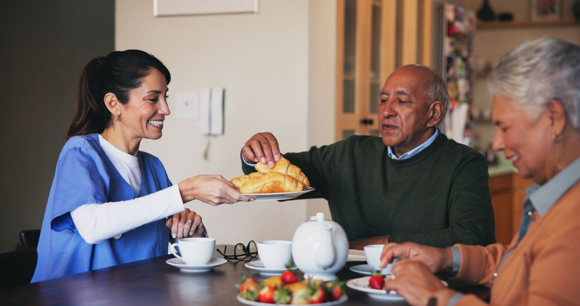 In home senior care helping with diets