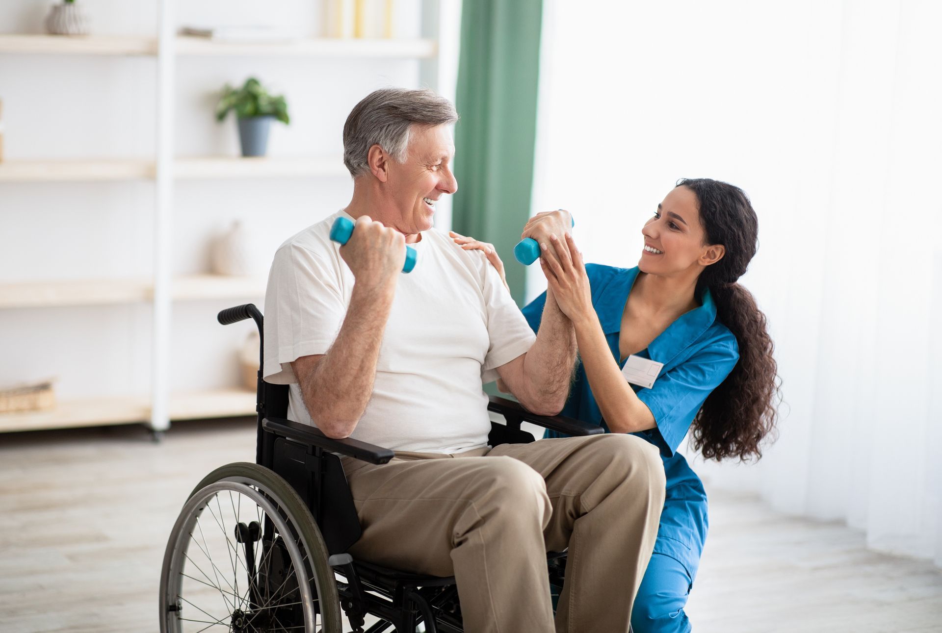 Chanda Care helping with Physical Therapy post surgery.