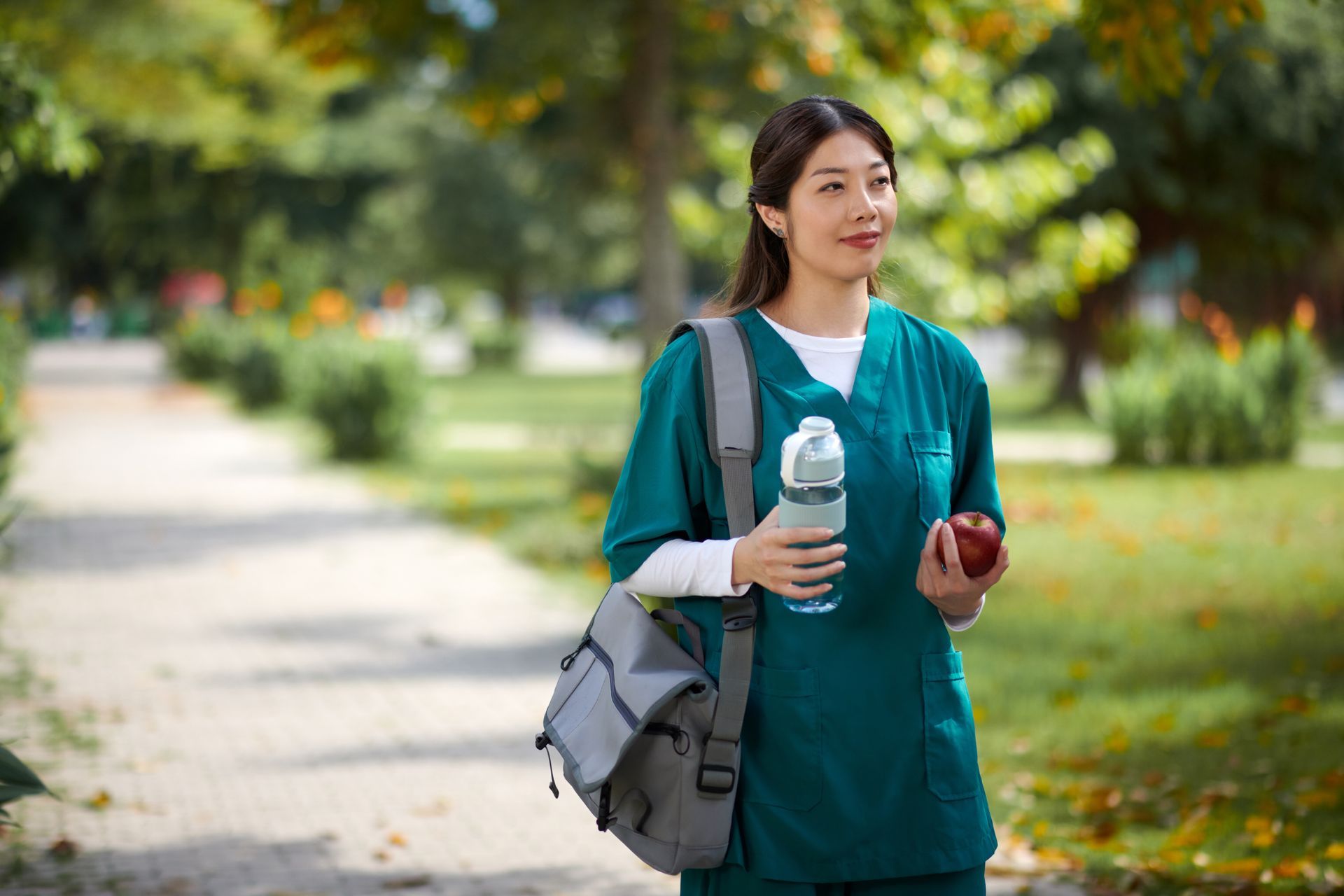 a caregiver taking time for self-care