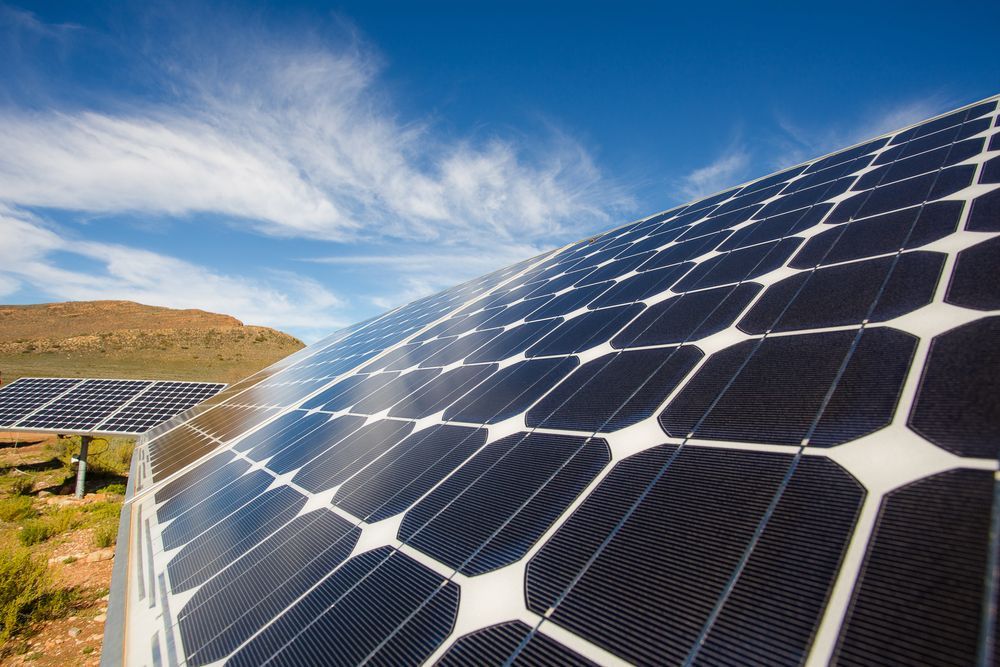 Solar Panels Against a Blue Sky — Gold City Solar & Electrical in Hervey Bay, QLD