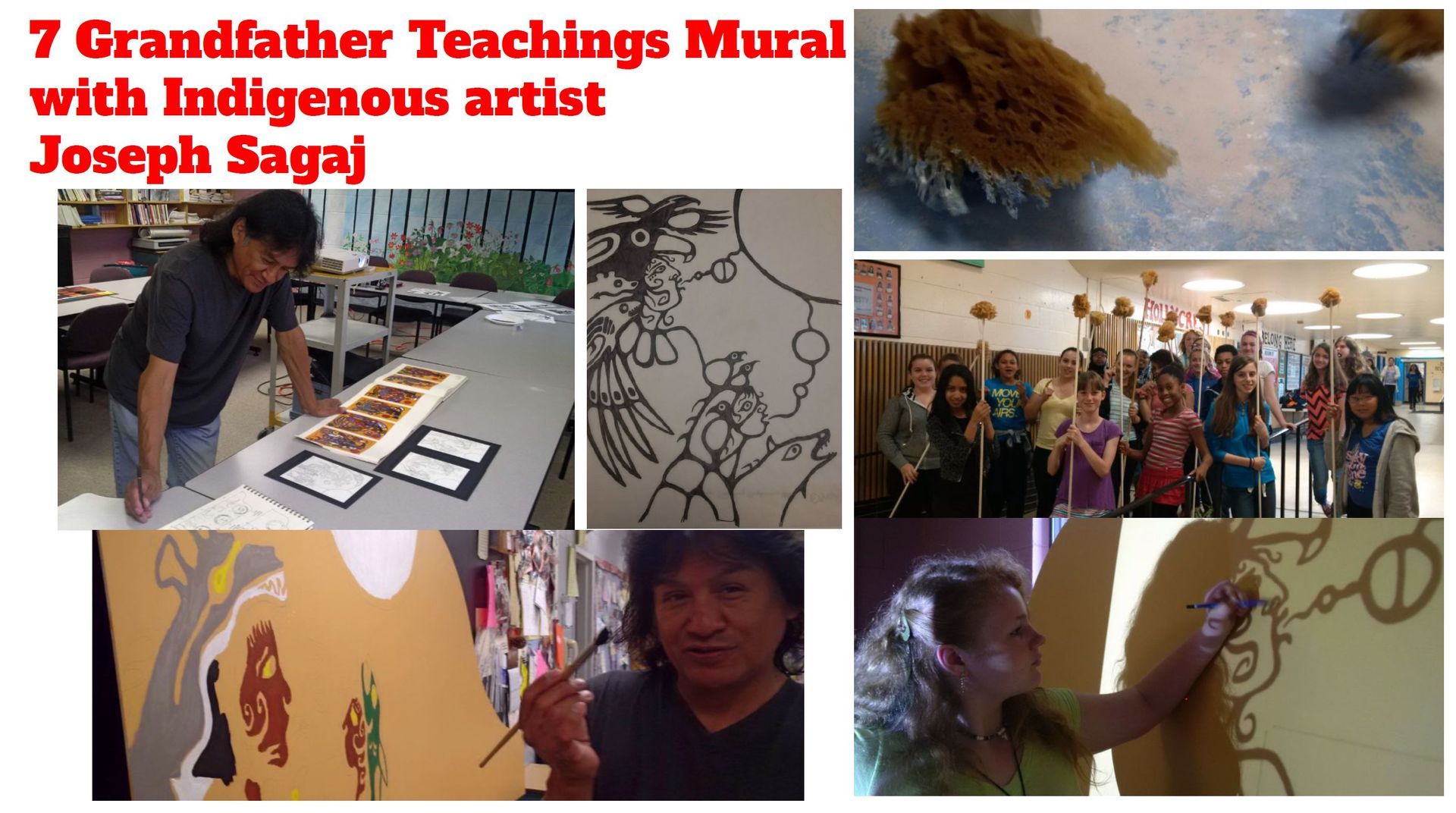 Mural project with Indigenous artist
