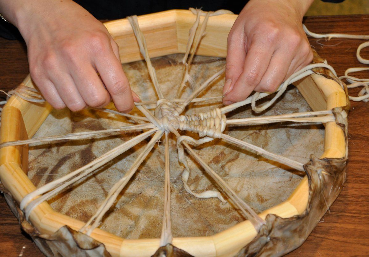 Back of drum 