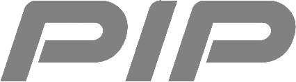 PIP logo in grey.