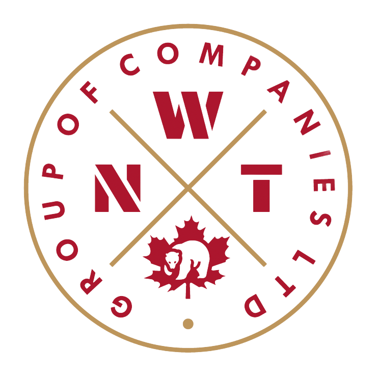 Circular logo: red 