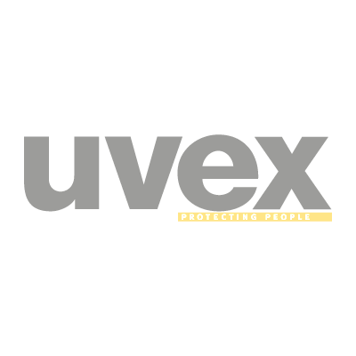 Uvex logo in gray text, 