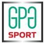 Logo GPA SPORT in verde e rosso all'interno di una cornice quadrata grigia.
