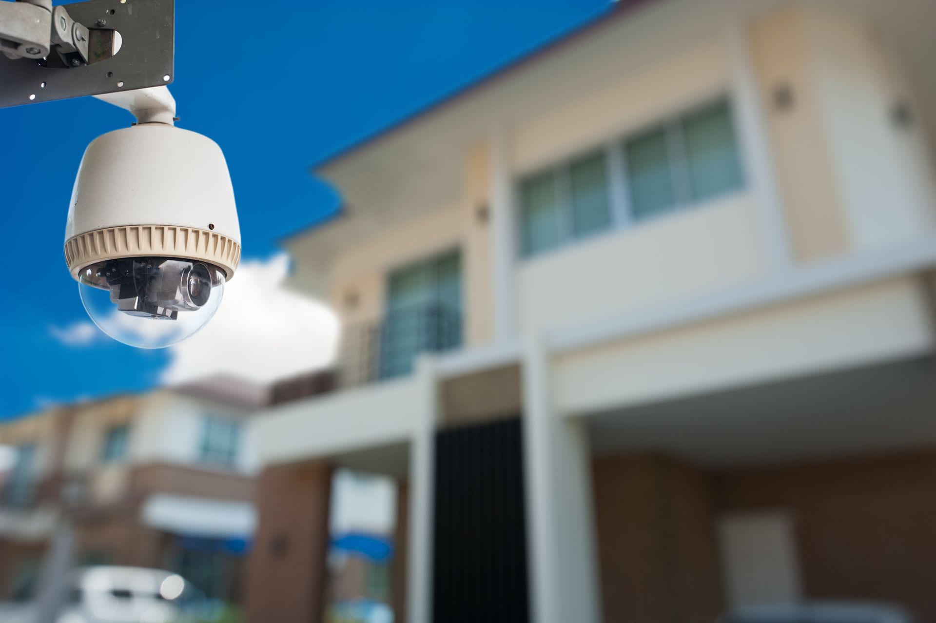 Closed-circuit television camera showing security measures for security consulting.