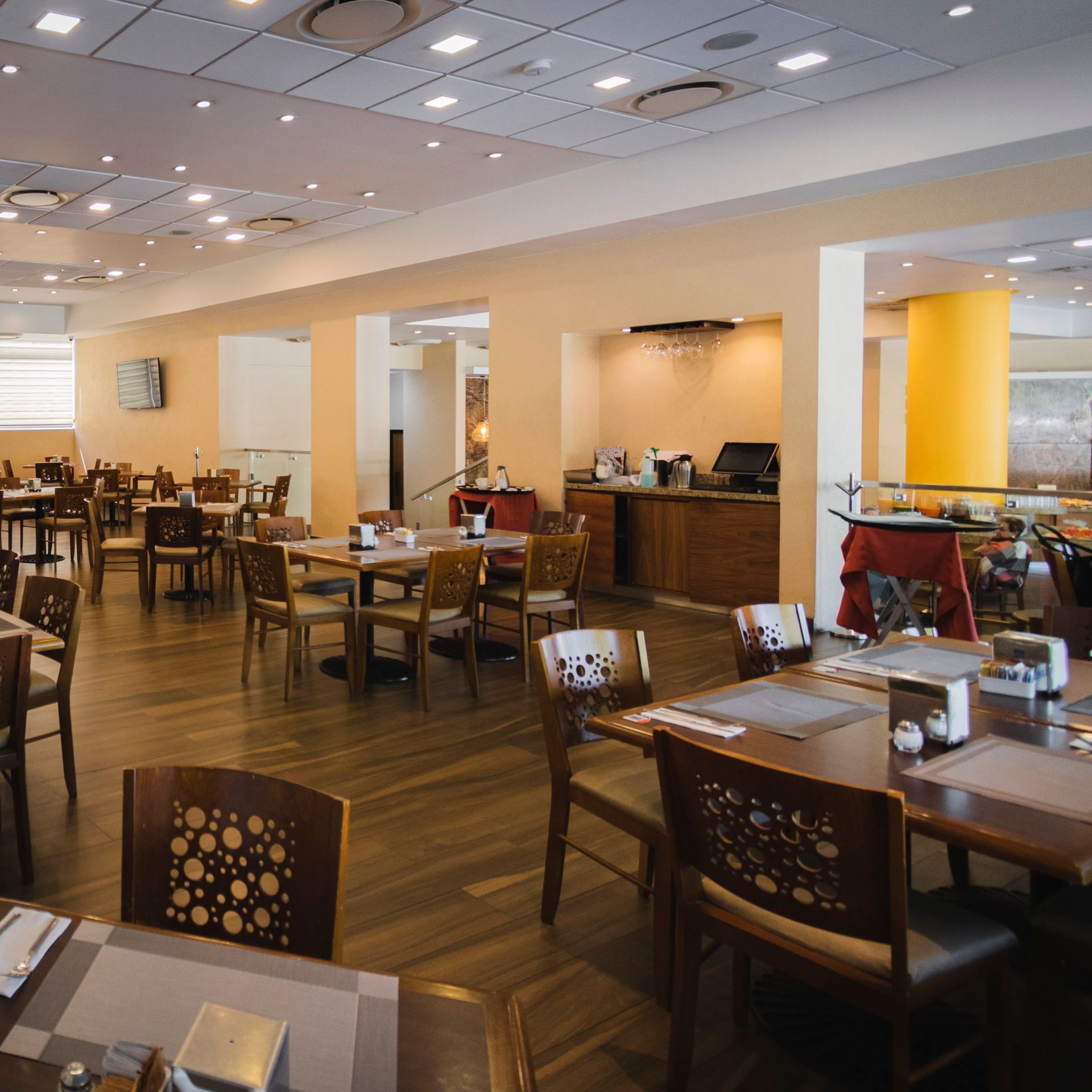 El interior de un restaurante