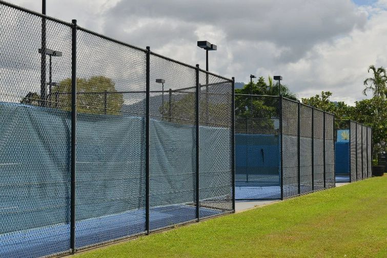 Tennis Court Steel Fence — Fences in Bentley Park, QLD