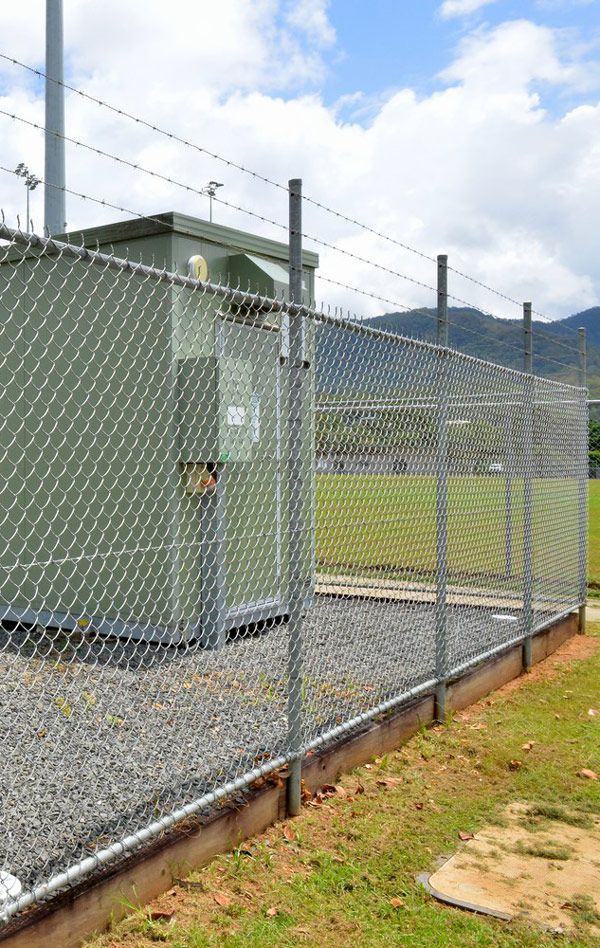 Galvanised Fencing Around Generator — Chain Wire Fencing in Atherton Tablelands, QLD