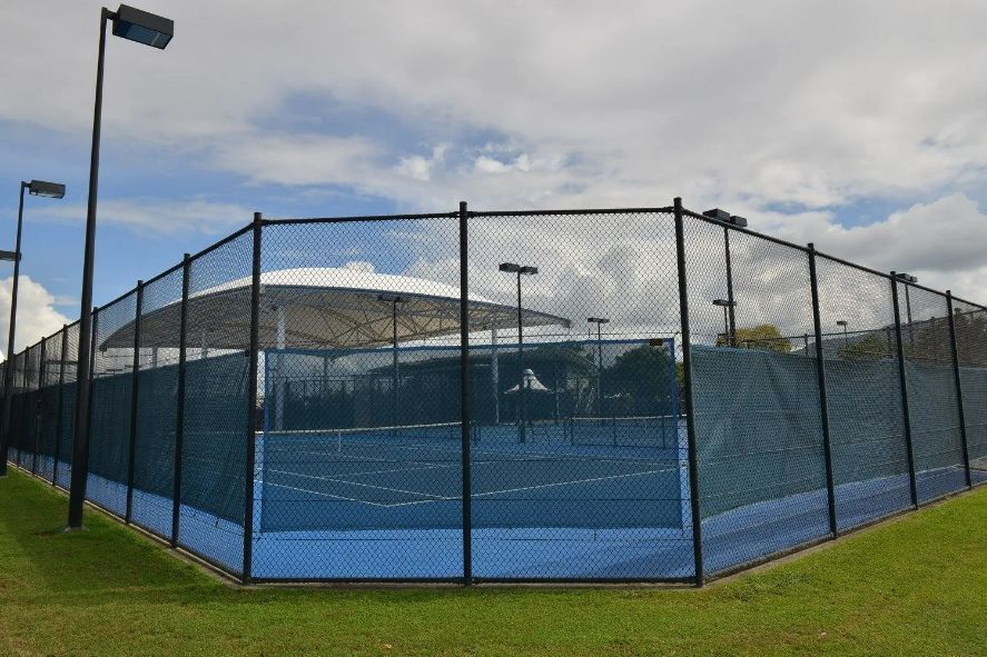 Tennis Court with Metal Fence — Fences in Cairns, QLD