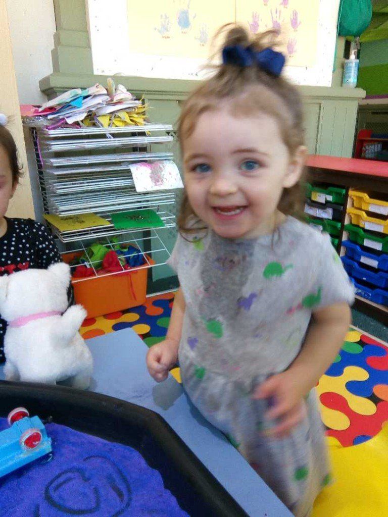 nurseries teaching the kidas about the food in Batley