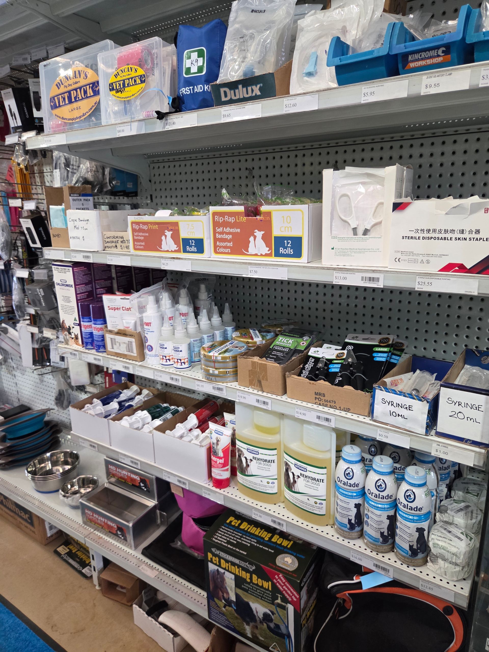 Shelves Stocked With Various Pet Supplies — Humpty Doo Hardware in Humpty Doo, NT
