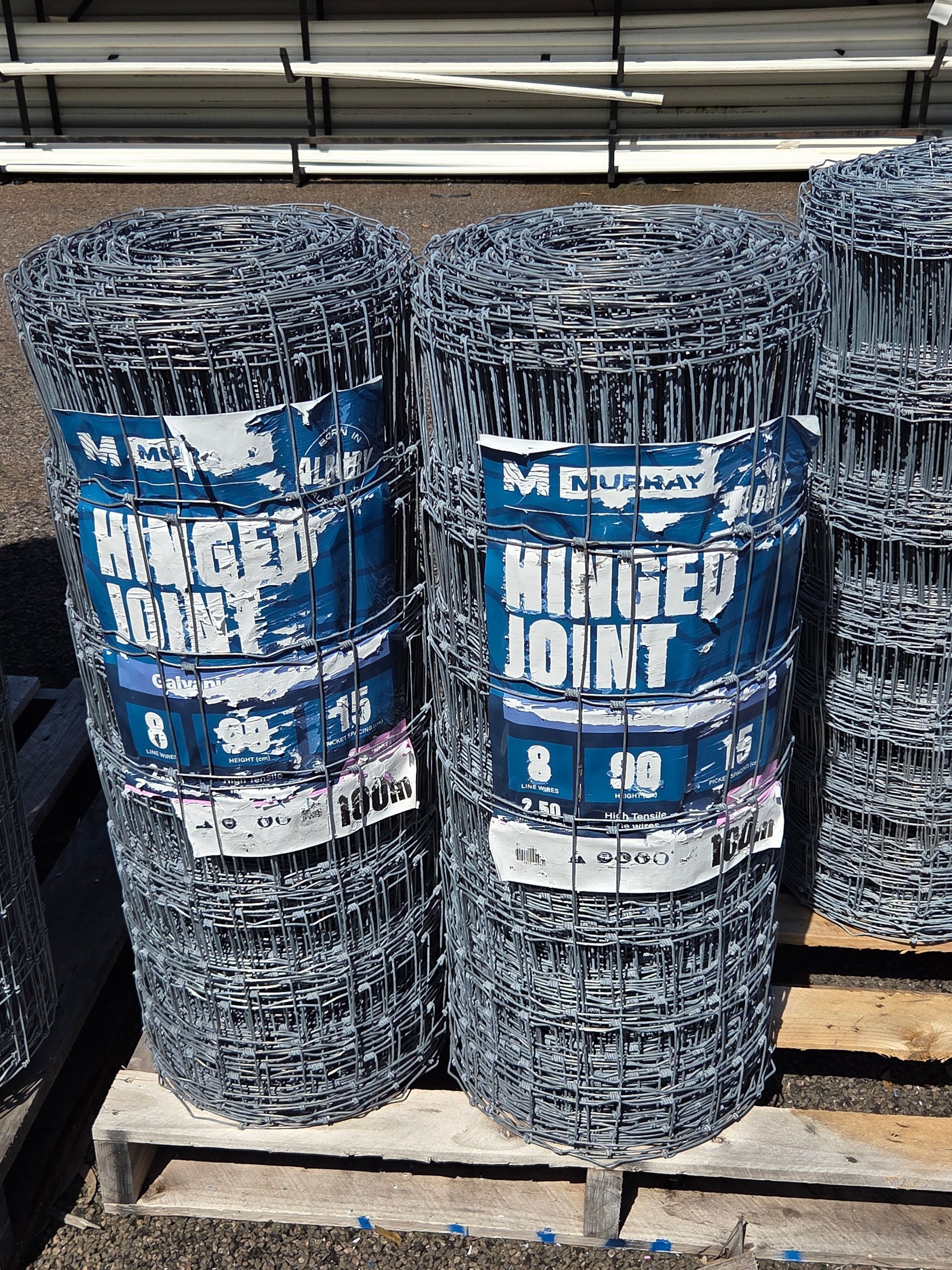 Two Rolls of Galvanized Hinged Joint Field Fencing — Humpty Doo Hardware in Humpty Doo, NT