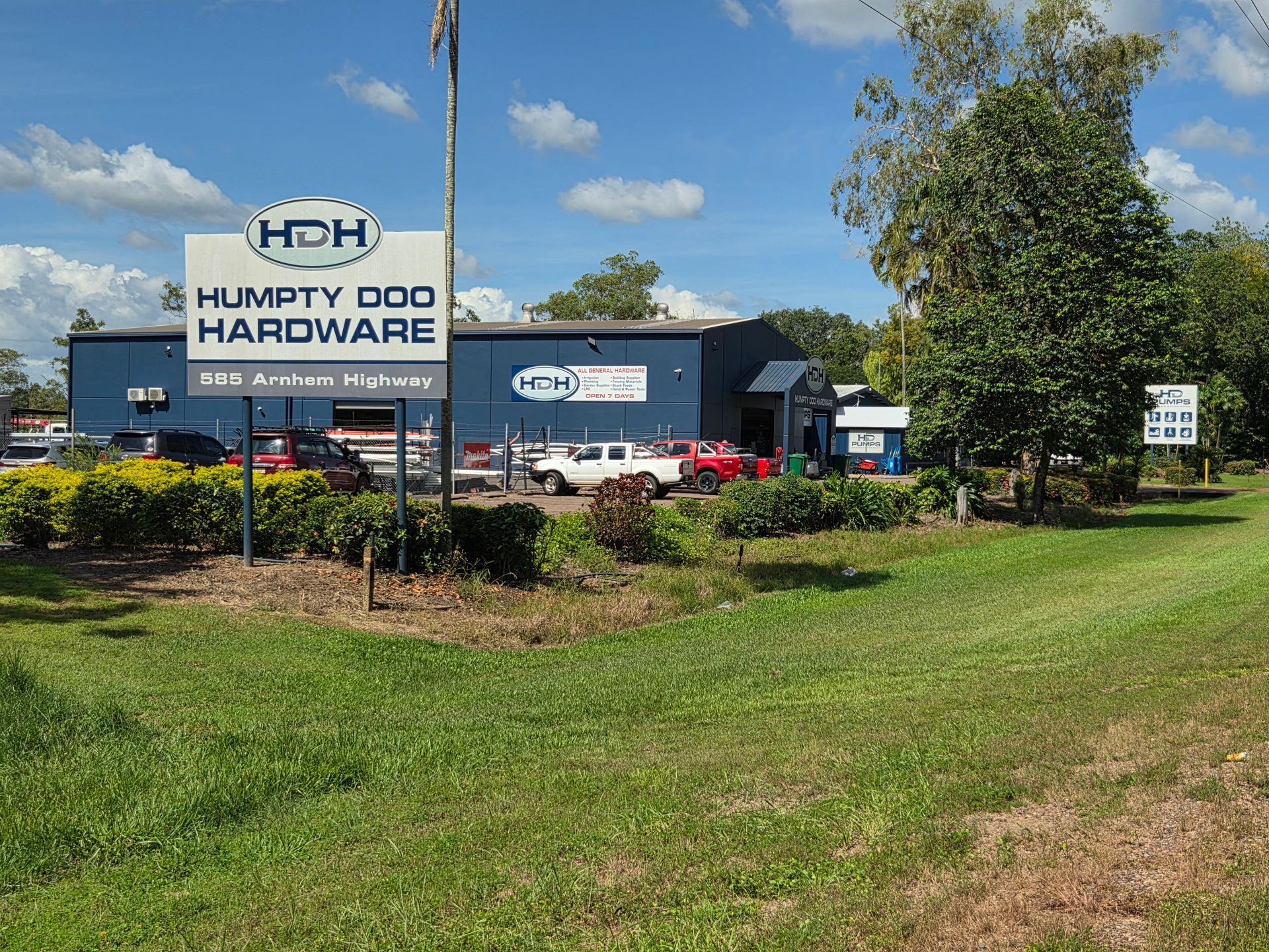 Humpty Doo Hardware Building With a Large Sign — Humpty Doo Hardware in Humpty Doo, NT