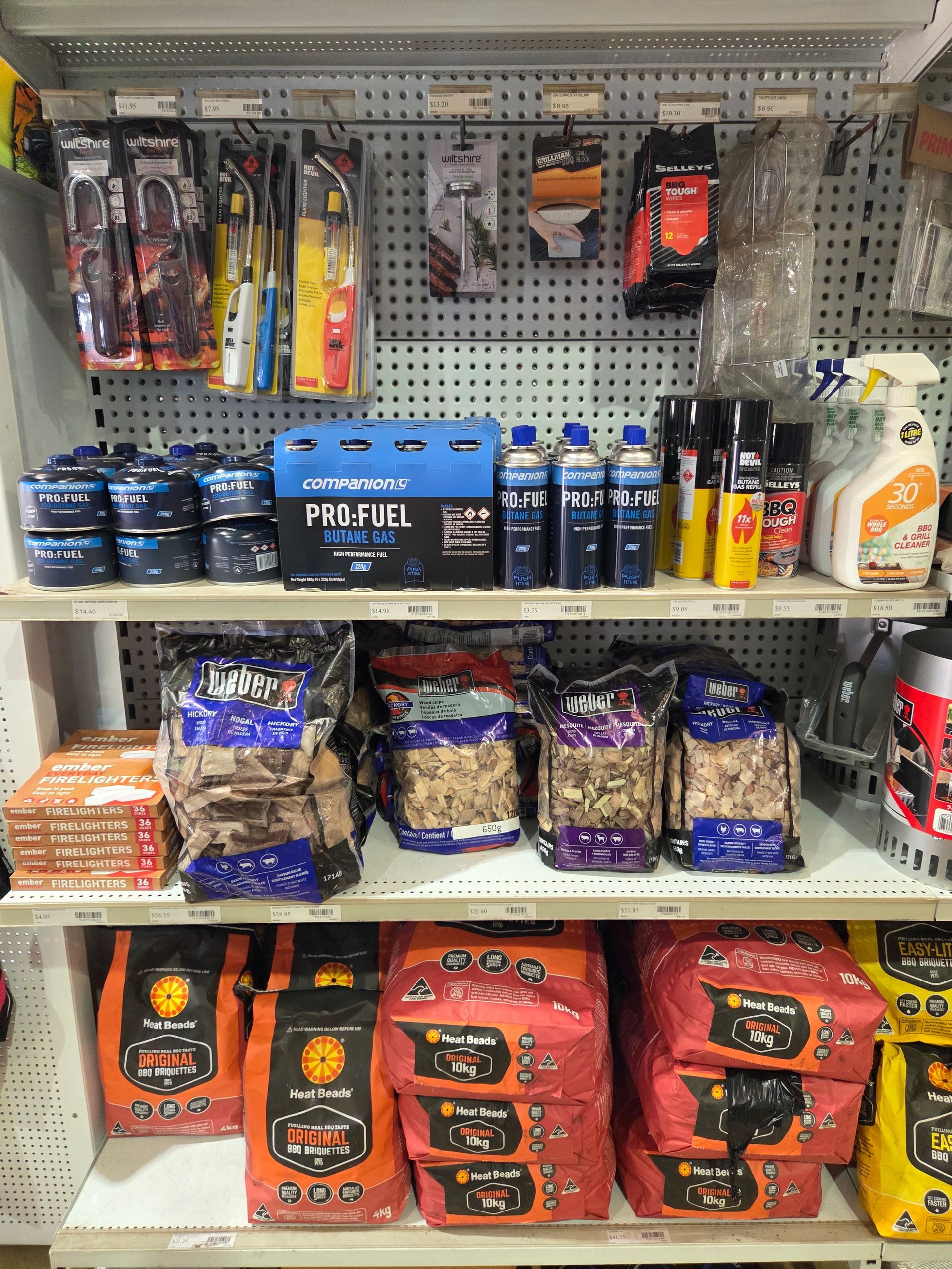 Store Shelves Stocked With Camping Fuel, Fire Starters — Humpty Doo Hardware in Humpty Doo, NT