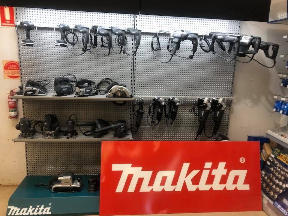 A Display Shelf in a Store Featuring an Assortment of Makita Power Tools — Humpty Doo Hardware in Humpty Doo, NT