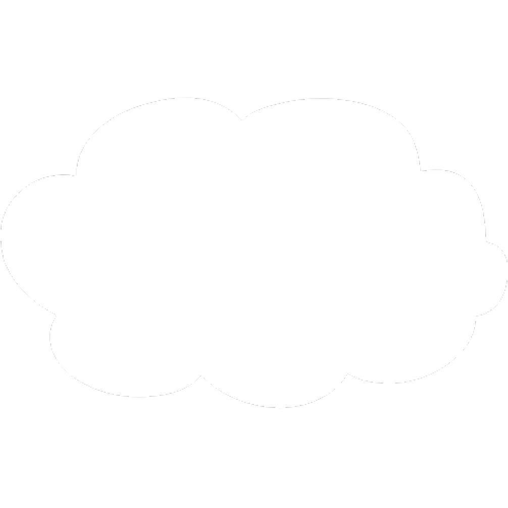 White cloud outline.